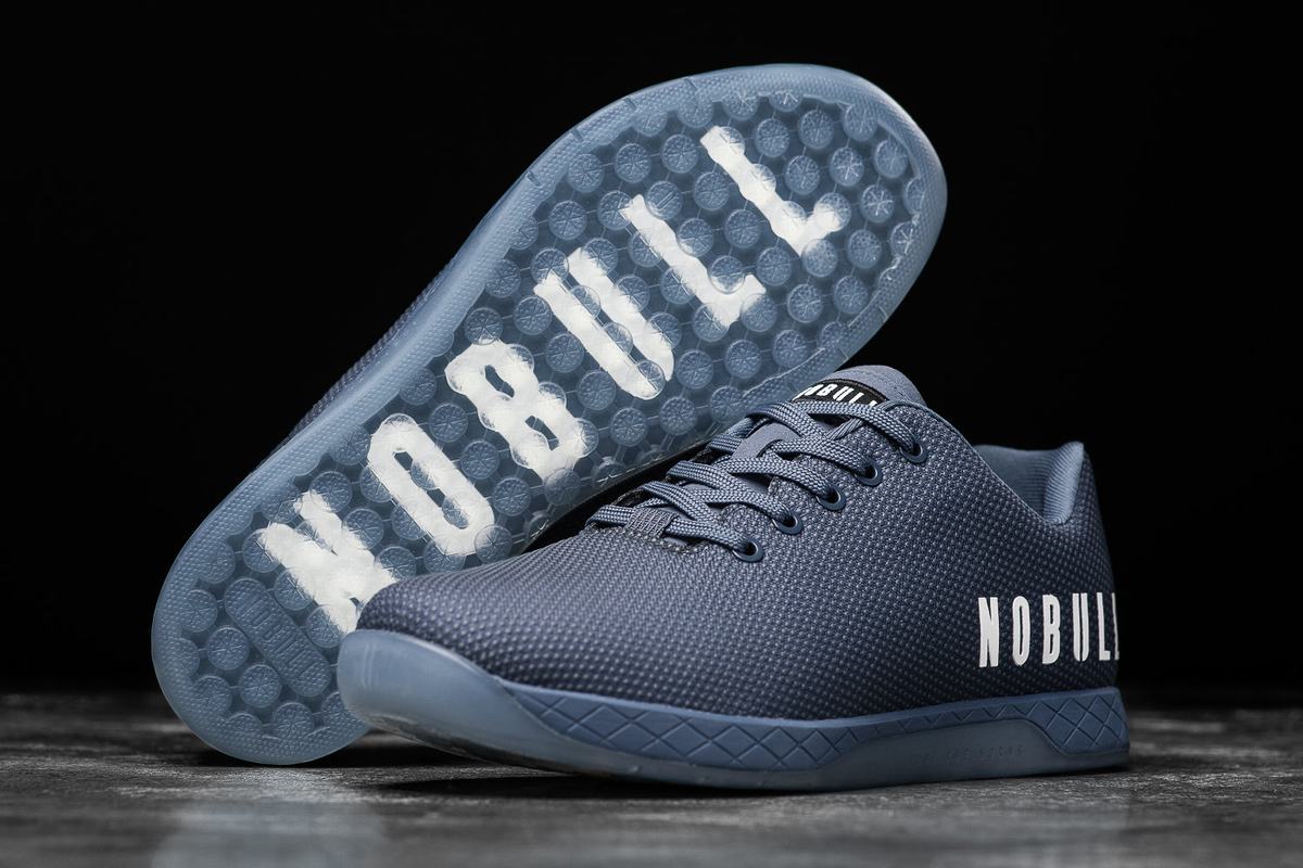 Nobull Superfabric Men's Trainers Navy | Australia (HU1974)